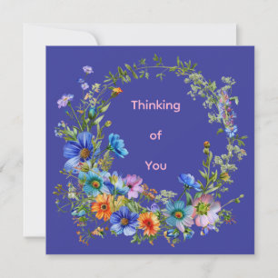 Vintage Floral Ring Wreath Stationery Notecards