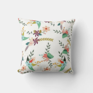 Vintage Floral Rose Elegant Art Red Black Cushion