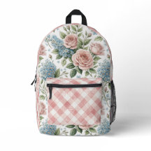 Vintage Floral Roses Lilac Blossoms