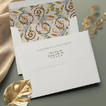 Vintage Floral Royal Wedding Victorian Pattern Envelope<br><div class="desc">Our vintage-themed floral wedding envelopes are a true homage to the ageless Victorian styles. Painted in muted pastel shades, these envelopes exude the understated elegance that is a favourite for spring and summer weddings. Each envelope artfully blends strong yet soft details, creating a refined and romantic look that won't overpower...</div>