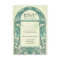 Vintage Floral RSVP Wedding Cards Turquoise