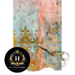 Vintage Floral Rustic Texture French  Decoupage Tissue Paper<br><div class="desc">Creative & Unique Decoupage Tissue Paper using an array of textures,  patterns,  and vintage illustrations in vibrant,  muted,  colour palettes. Perfect for decoupage,  scrap booking,  and other paper craft.</div>