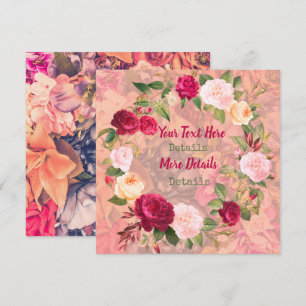 Vintage Floral Save The Date