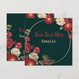 Vintage Floral Save The Date