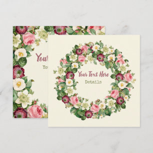 Vintage Floral Save The Date