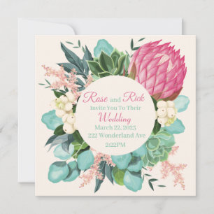 Vintage Floral Save The Date