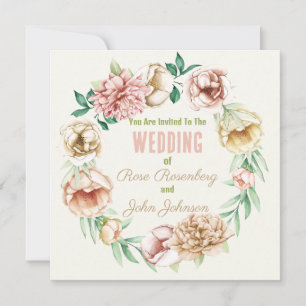 Vintage Floral Save The Date