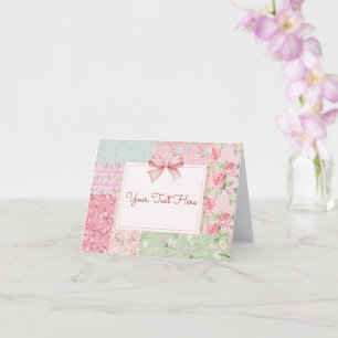 Vintage floral scrapbook card