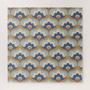 Vintage Floral Seamless Design. Jigsaw Puzzle