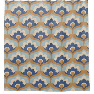 Vintage Floral Seamless Design. Shower Curtain
