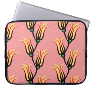 Vintage Floral Seamless Flower Pattern Laptop Sleeve