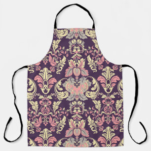 Vintage floral seamless patten. Classic Baroque wa Apron