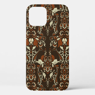 Vintage floral seamless patten. Classic Baroque wa iPhone 12 Case