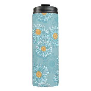 vintage Floral Seamless Pattern. Background of Out Thermal Tumbler