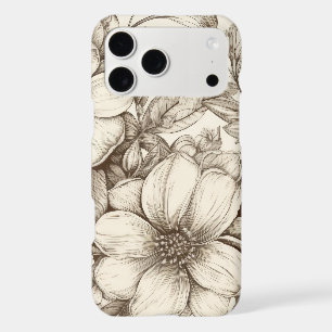 Vintage Floral Sepia Pattern (13)