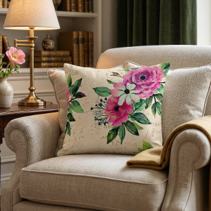 Vintage Floral Shabby Chic Cushion