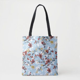 Vintage Floral: Simple Fabric Background. Tote Bag