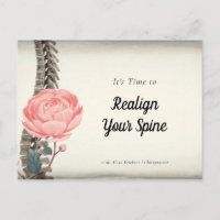 Vintage Floral Spine Chiropractor Appointment