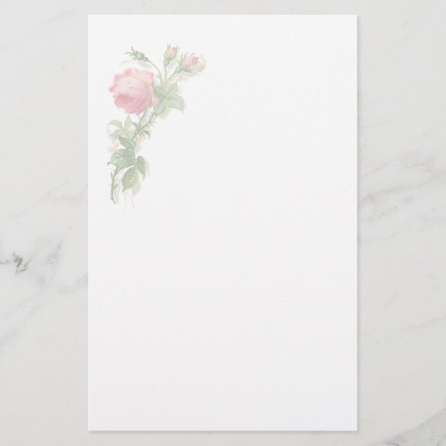 Vintage Floral Stationery (Front)
