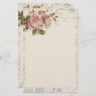 Vintage floral Stationery