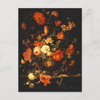 Vintage Floral Still Life - Abraham Mignon Postcard