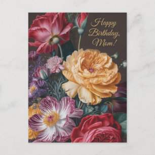 Vintage Floral Still Life for Mum Postcard