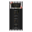 Vintage Floral Striped Salon Rack Card