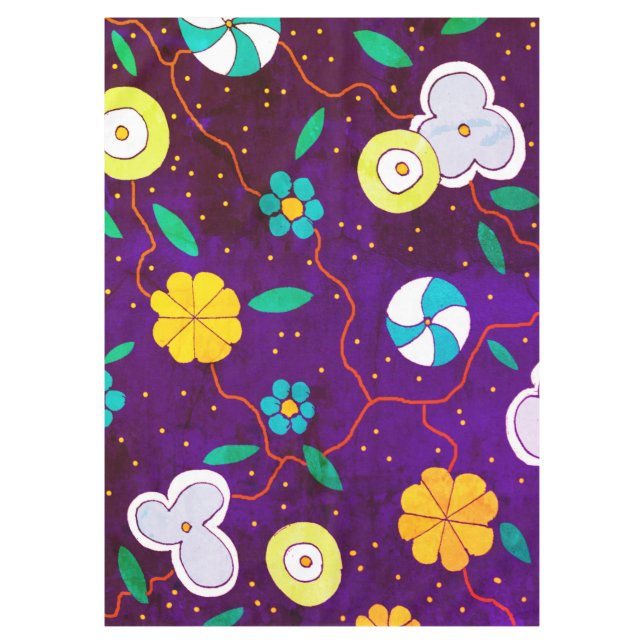 Vintage Floral Tablecloth (Front)