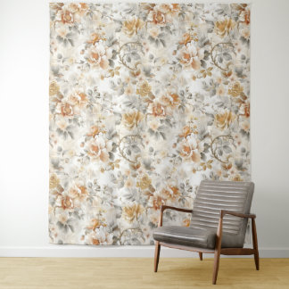 Vintage Floral Tapestry