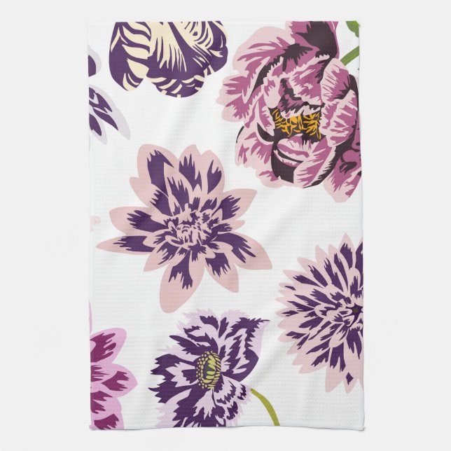 Vintage Floral Tea Towel (Vertical)