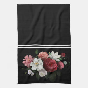 vintage floral tea towel