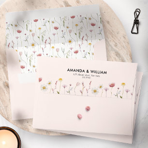 Vintage Floral Thank You Envelope