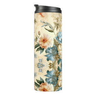 Vintage Floral Thermal Tumbler
