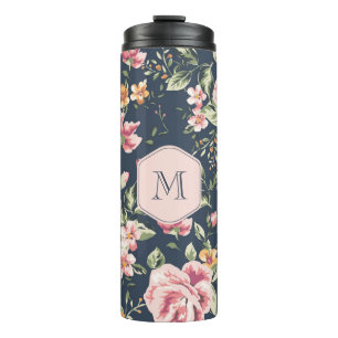 Vintage Floral Thermal Tumbler