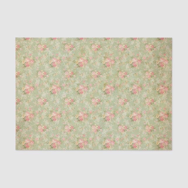 Vintage Floral Tissue Paper (Front)