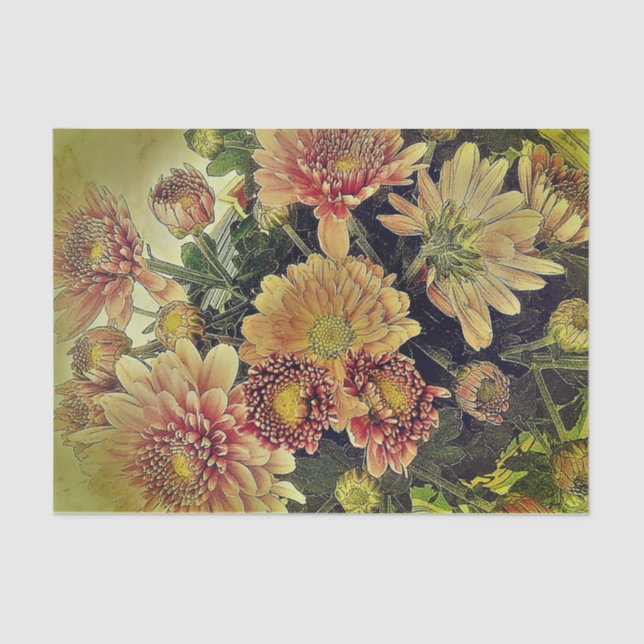 Vintage Floral Tissue Paper (Front)