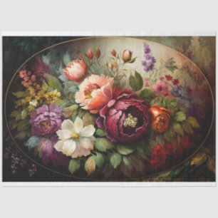 Vintage Floral. Tissue Paper