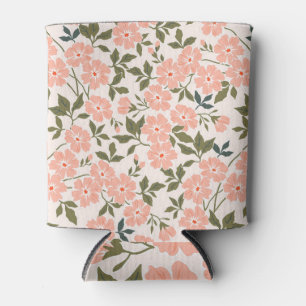 Vintage Floral: Trendy Small Flowers. Can Cooler