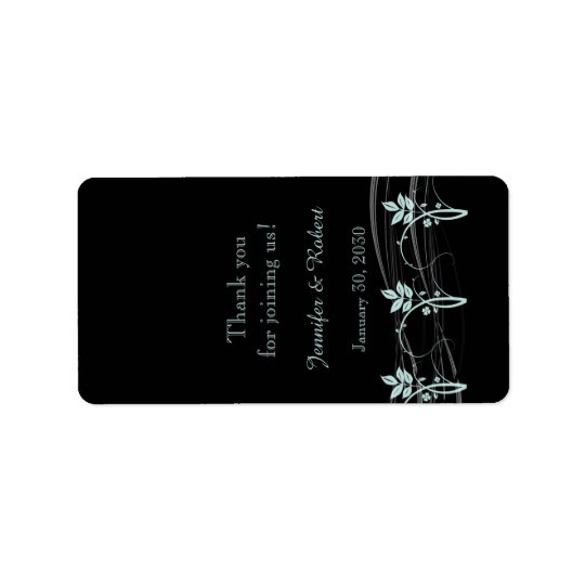 Vintage Floral Trim Wedding Lip Balm Label Address Label