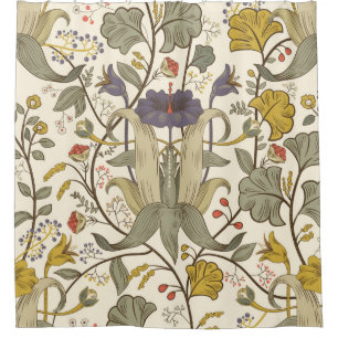 Vintage Floral vintage seamless pattern. Retro pla Shower Curtain