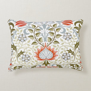 Vintage Floral Wallpaper by William Morris (1879) Decorative Cushion