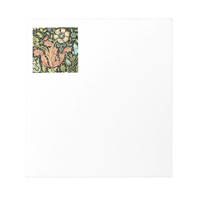Vintage Floral Wallpaper Notepad (Front)