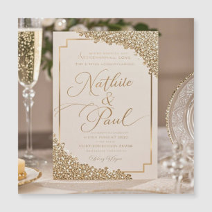 Vintage Floral Wedding Invitation