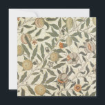 Vintage Floral William Morris Fruit Art Nouveau Thank You Card<br><div class="desc">William Morris (24 March 1834 – 3 October 1896) was a British textile designer, poet, novelist, translator, and socialist activist associated with the British Arts and Crafts Movement. This is the perfect William Morris pattern for all the Art nouveau lovers. This vintage William Morris print is perfect for arts and...</div>