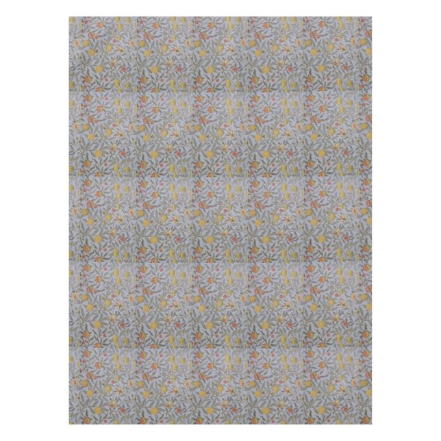 Vintage Floral William Morris Fruit Tablecloth (Front)