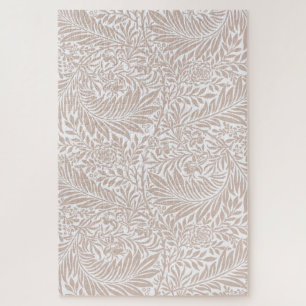 Vintage Floral William Morris Willow Bough Beige Jigsaw Puzzle