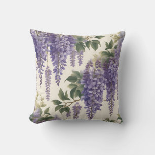 Vintage Floral Wisteria Cushion