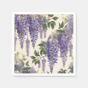 Vintage Floral Wisteria Napkin