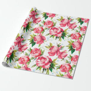 Vintage floral wrapping paper
