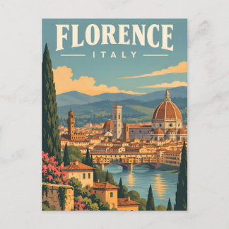 Vintage Florence Italy Postcard